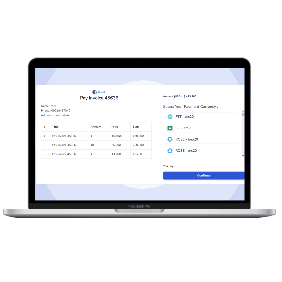 Crypto Invoice Manager